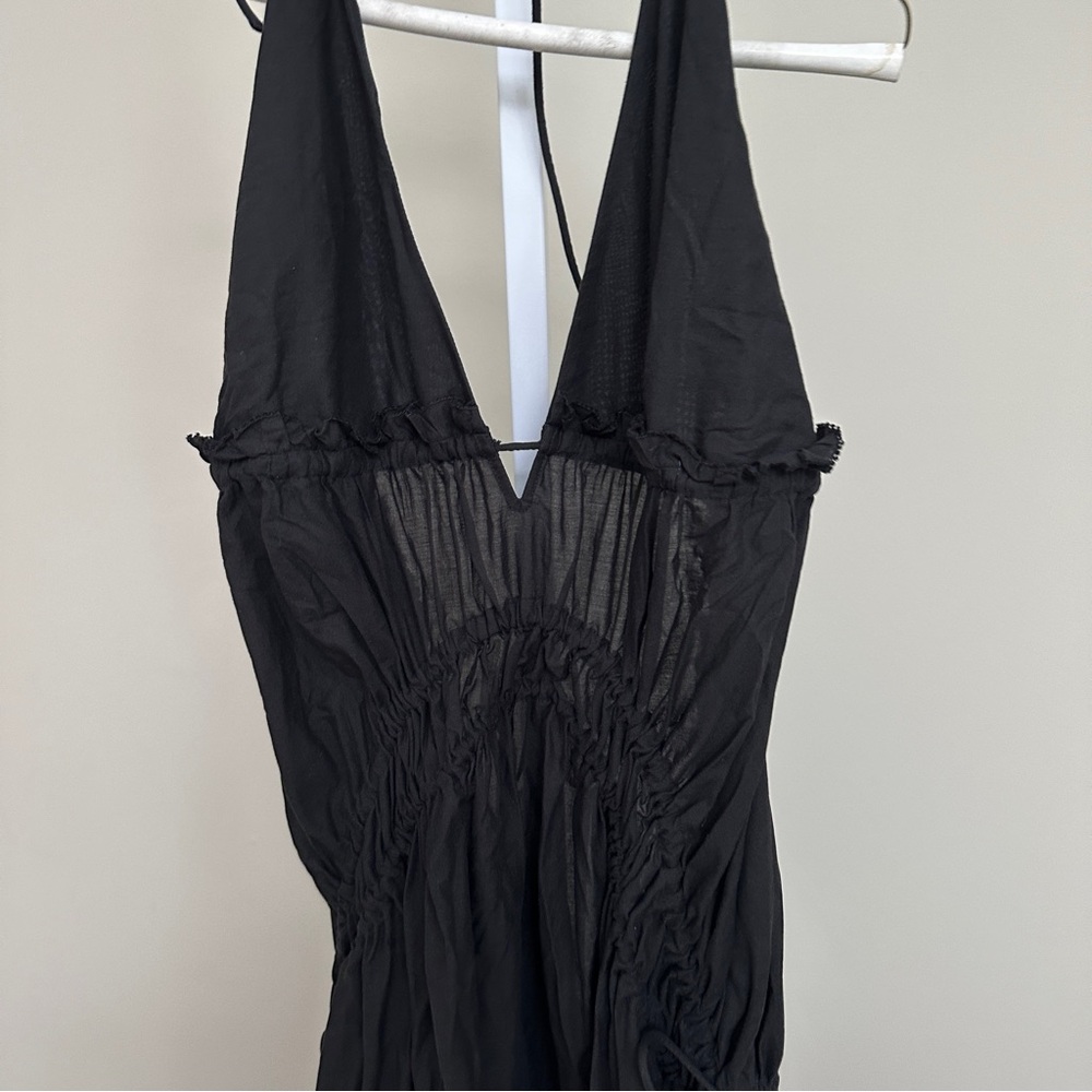 H&M DRAWSTRING-DETAIL HALTERNECK DRESS brand new size S - Picture 6 of 7